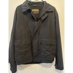 Boston Outfitters Men’s Navy Fleece Lined Jacket Medium Made in Egypt